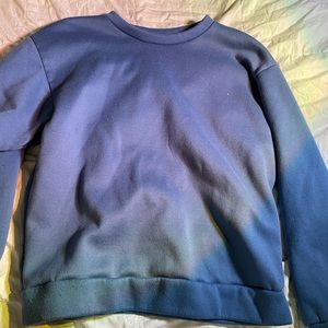blue crewneck